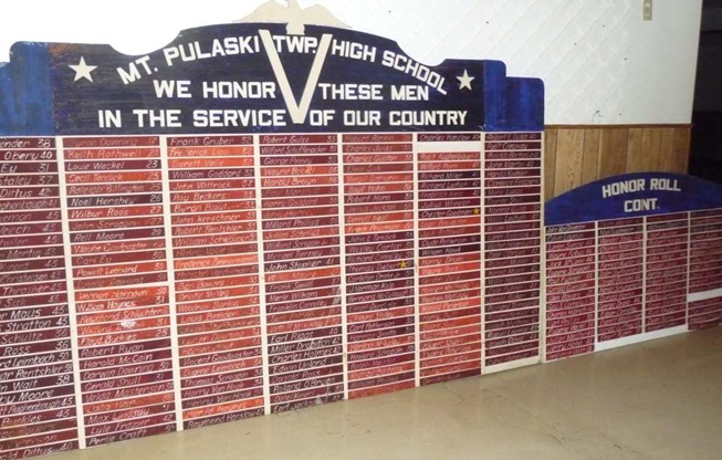 WWII Honor Roll HS Board