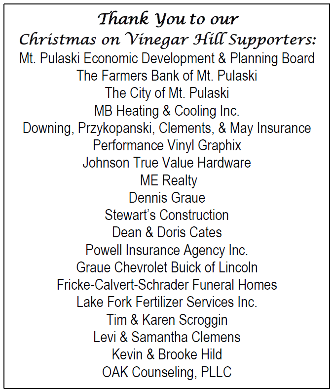 21 Vinegar Hill Supporters List